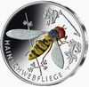 J704BFR 5 Euro 2024 Gedenkmnze Wunderwelt Insekten _ Hainschwebfliege
